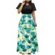 thumbnail image 2 of Puntoco Vestido De Mujer De Manga Corta Con Estampado Floral Estilo Resort Falda Larga De Manga Corta Y Cuello Redondo Negro Xxl,Regalos Para Mujer Joven, 2 of 5