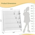 thumbnail image 2 of SoBuy KMB32-W, Children Kids Bookcase Book Shelf Storage Shelf Rack Organizer Holder with 4 Shelves, 2 of 3