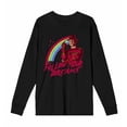 thumbnail image 4 of A Nightmare On Elm Street Follow Your Dreams Adult Black Crew Neck Long Sleeve Tee-Medium, 4 of 7