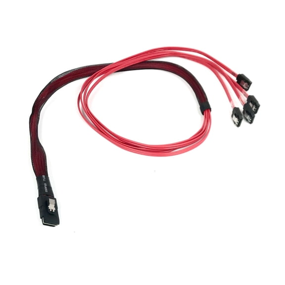 Mini SAS SFF-8087 36 Pin to 4 X 7 Pin SATA - 1 Meter