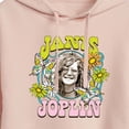 thumbnail image 3 of Janis Joplin - Butterfly And Flowers - Juniors Cropped Pullover Hoodie, 3 of 5