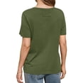 thumbnail image 4 of Summer Short Sleeve Solid Color Casual Women Leisure Basic T Shirt, 4 of 5