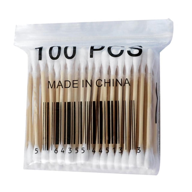 Bastoncillo de Algodón Desechable Bsvklp Doble cabezal, Hisopo para maquillaje, Primeros auxilios, 1000 Uds