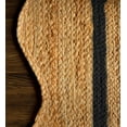 thumbnail image 5 of 2.6x5 Ft Black Border Premium Scalloped Jute Rug, Handcrafted Natural Braided Carpet for Living Room, Bedroom, Entryway, Hallway etc., 5 of 5