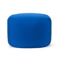 thumbnail image 1 of Gouchee Home Soleil Indoor/Outdoor Ottoman – Water-Repellent Blue Pouf with Polystyrene Bead Filling, Lightweight & Durable for Patio, Balcony, or Living Room, 1 of 6