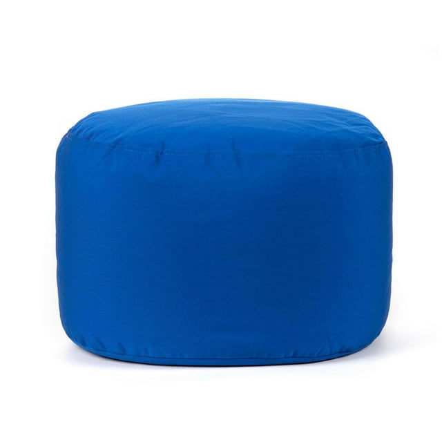 Pouf intérieur/extérieur Gouchee Home Soleil – Pouf bleu hydrofuge rembourré de billes de polystyrène, léger et résistant, pour terrasse, balcon ou salon