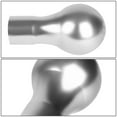 thumbnail image 6 of J2 Engineering Universal Silver Manual Car Shifter Knob Aluminum Spherical Teardrop Shape with Adapter J2-SK-007-SL, 6 of 7