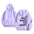 thumbnail image 5 of Godom Womens Solid Hoodies Fall Fashion Casual Long Sleeve Hooded Sweatshirts Loose Comfy Trendy Pullover Tops with Pockets Oversized Hoodie, 5 of 5