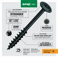 thumbnail image 5 of SPAX 1/4" x 4" Exterior Structural Wood Lag Screws Powerlags Washer Head T-Star 200 EA Bulk Mini Bit Included Heavy Duty Rust Resistant, 5 of 9