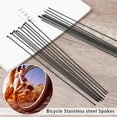 thumbnail image 2 of 10pcs Outdoor High Strength With Nipples Mountain Road Bikes Bicycles Spokes Wires Bike Repair Bicycle Spokes 261MM, 2 of 8