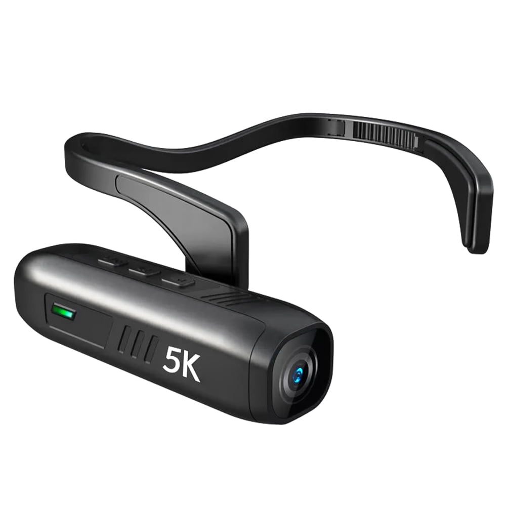 Camera 5K Head Mounted Camera Wearable WiFi Video Camera Camcorder Webcam 30MP Anti-shake IPX5 Waterproof With 120Wide Angle Lens Support APP Control For Vlog Video Recording