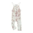 thumbnail image 6 of Odeerbi Teen Girls Summer Jumpsuit Tie-dye Bib Overalls Casual Sleeveless Rompers Long Pants with Pockets 5-14 Years White, 6 of 6