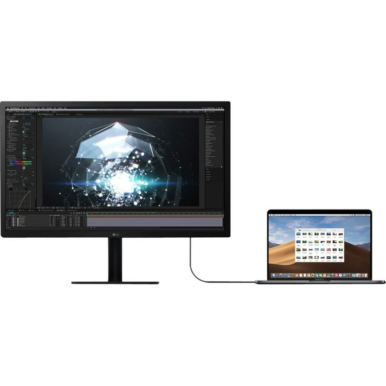 LG UltraFine 24MD4KL 24 4K UHD LCD Monitor, 16:9, Black 