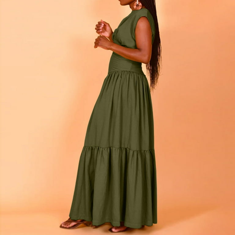 olive green tight fitted dress Grace Olive Green Midi Dress main image 1