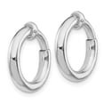 thumbnail image 2 of Sterling Silver RH-plated 2.5x14mm Non-Pierced Round Hoop Earrings, 2 of 2