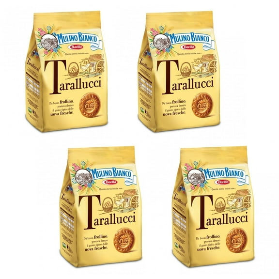 Mulino Bianco: "Tarallucci" Biscuits YPF5 made with fresh eggs 12.3 Oz (350g) - Pack of 4 [ Italian Import ]