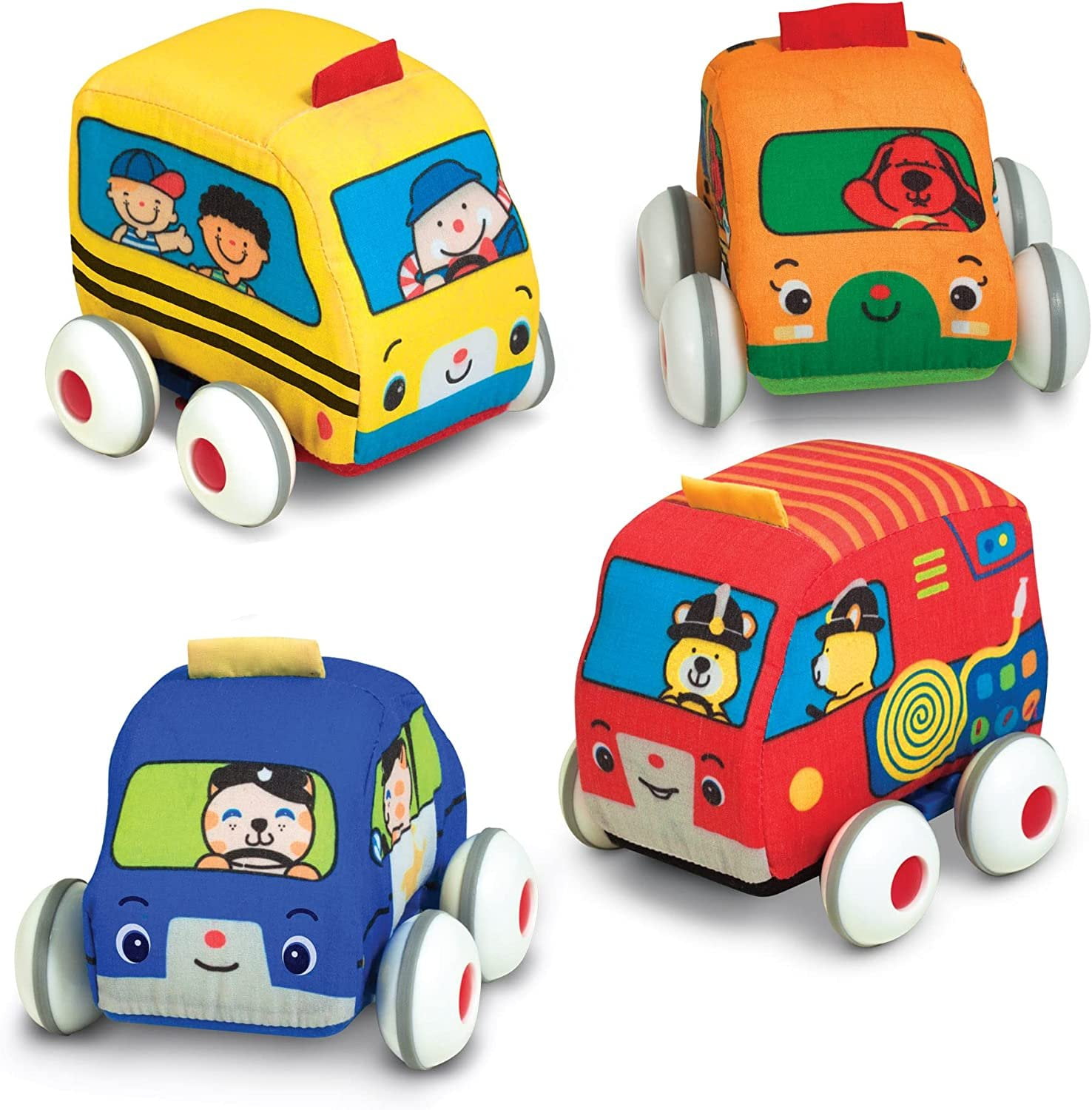 Melissa and doug pull back construction vehicles on sale