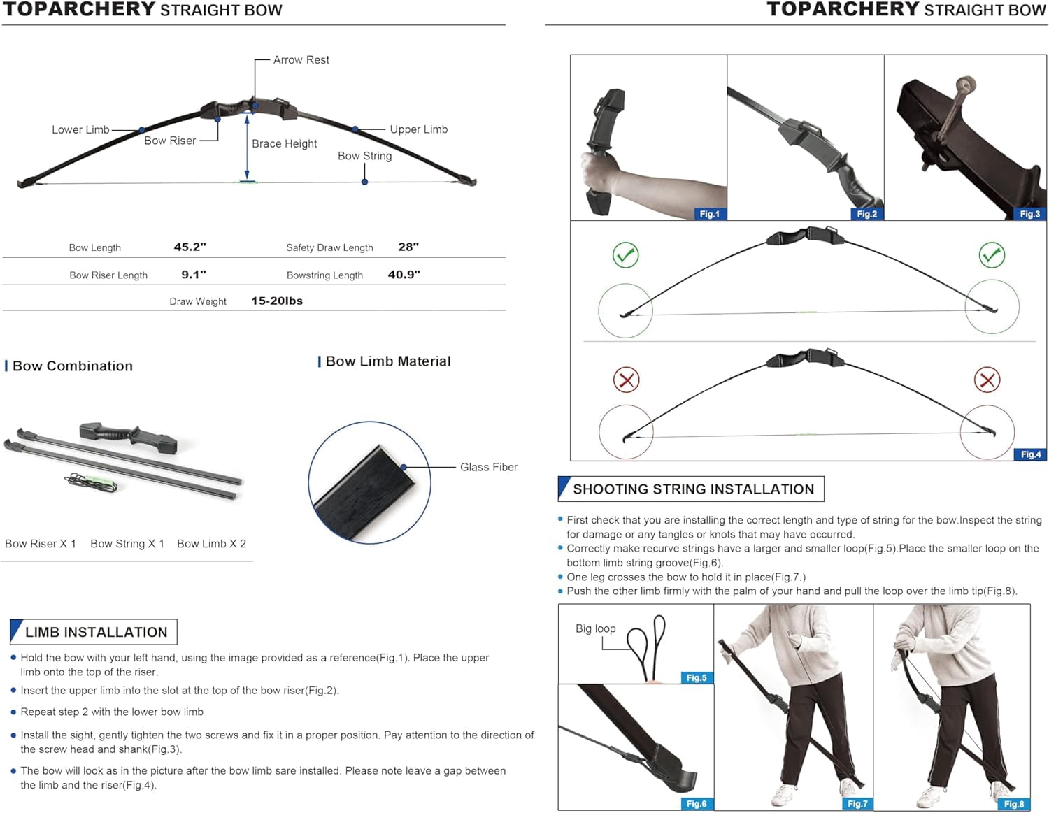 Archery Recurve Bow Set Bow and Arrow Set Takedown Hunting Bow Outdoor Sports Archery Bow Gift