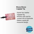 thumbnail image 2 of Light Pink Faux Glitter Faux Leather Travel Luggage Tag, 2 of 7