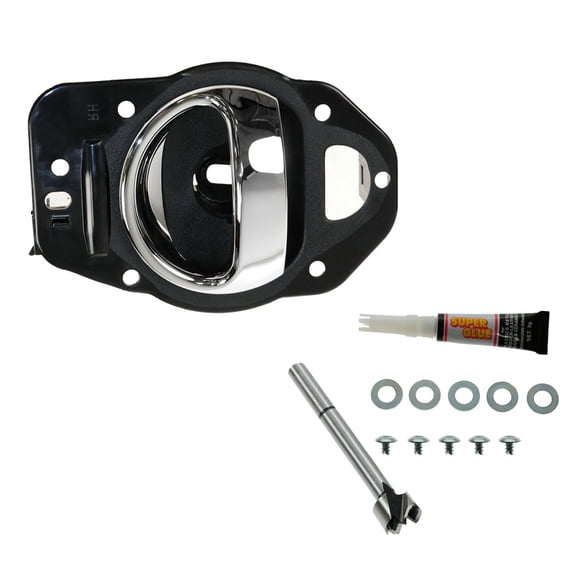 TRQ Inside Interior Door Handle Chrome Driver Side Left LH for 06-11 Chevy HHR DHA65217