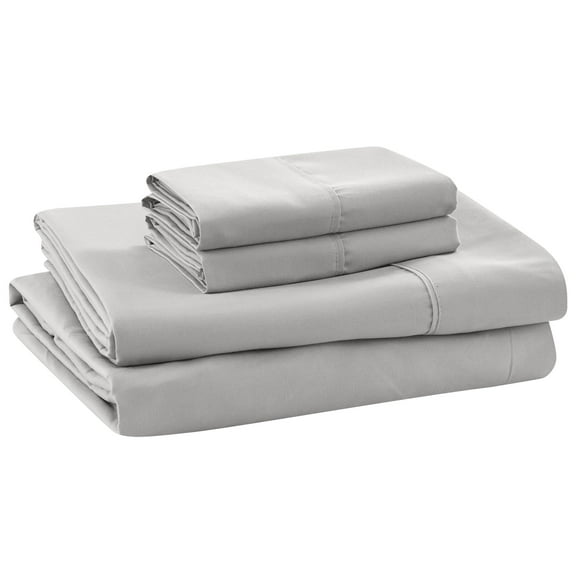 Modern Threads Soft Microfiber Solid Sheets - Luxurious Microfiber Bed Sheets - Includes Flat Sheet, Fitted Sheet with Deep Pockets, & Pillowcases Vapor Blue Queen