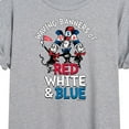 thumbnail image 3 of Dr. Seuss - Waving Banners Red White Blue - Juniors Ideal Flowy Muscle T-Shirt, 3 of 6