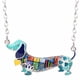 thumbnail image 3 of Bonsny Esmalte Declaración Maxi Mascotas Dachshund Perro Gargantilla Collar de la Aleación Colgante de Collar de Cadena 2017 Nueva Joyería Animal Para Las Mujeres, 3 of 4