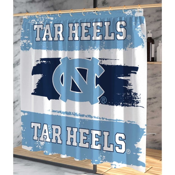 Pegasus North Carolina Tar Heels Shower Curtain & Bath Mat Set