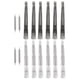 thumbnail image 4 of Pinzas para peinar el cabello, 12 piezas, pinzas para seccionar el cabello, pinzas para el cabello antideslizantes, pinzas para el cabello de grado profesional, 4 of 14