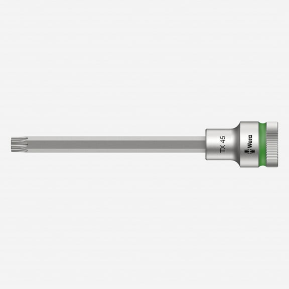 Wera 003855 1/2" Drive Zyklop Torx Bit Socket with Holding Function T45 Long
