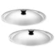 thumbnail image 4 of Stainless Steel Round Cookware Lid Replacement Cover for Pots and Frying Pans with Sturdy Handle for Home and Restaurant Use, 4 of 5