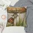 thumbnail image 2 of Qinduosi Rustic Mushroom Pillow Cover Throw Pillow Covers Vintage Printed Pillow Cases Cute Red Cushion Case Sofa Pillows for Home Decor White, 2 of 5