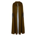 thumbnail image 4 of Capa unisex para mujer, larga, con capucha, para cosplay, Halloween, color liso, 4 of 6