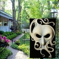 thumbnail image 4 of PHYHOO  Halloween Ghost Boo Garden Flag Double Sided Outside, Spooky Small Burlap Holiday Yard Outdoor Decorative Flag White, 4 of 6