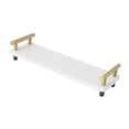 thumbnail image 2 of Organizador de lavabo de baño, impermeable, para encimera, almacenamiento versátil, minimalista, para el hogar mango de oro blanco, 2 of 9