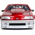 thumbnail image 2 of Jada Toys Bigtime Muscle 1:24 1989 Ford Mustang GT Die-cast Car Red Silver, Toys for Kids and Adults, 2 of 6