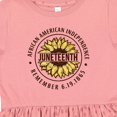thumbnail image 3 of Inktastic Juneteenth Sunflower Design Girls Toddler Dress, 3 of 4