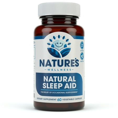 Premium Sleep Aid for Adults - Effective - Non Habit Forming - Natural Relief - Wake Up Feeling Refreshed - Proprietary Blend with Melatonin, Tryptophan, Magnesium, Valerian, Chamomile & More - 60