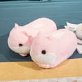 thumbnail image 1 of Zapatillas cálidas de dibujos animados para mujer y niña, zapatos de felpa de unicornio y hámster Kawaii, suela suave plana, zapatos de algodón para el hogar, piso silencioso antideslizante, Invierno, 1 of 5