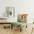 thumbnail image 2 of Designart "Blue Modern Floral Pattern" Upholstered Modern & Contemporary Accent Chair and Abstract Botanicals Arm Chair - Multiple Color & Pattern, 2 of 7