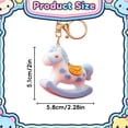 thumbnail image 3 of Cute Chinese Zodiac Horse Keychain, Plastic Chinese New Year Horse Pendant, 2026 Year of The Horse Toy Gift, Horse Keychain Purse Charms Handbags Car Keyring, 3 of 7