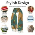thumbnail image 6 of Shawl Wraps for Women - Knitted Woodland Squirrel Oversized Fall Winter Fashion Blanket Scarf for Women, 6 of 6
