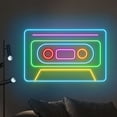 thumbnail image 5 of Handmadetneonsign Cassette Tape Neon Sign, Retro Wall Art Decor, Entertainment Store Shop Wall Decor 51205, 5 of 5