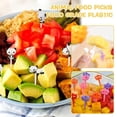 thumbnail image 2 of Animal Fruit Forks Cartoon Kid Snack Cake Dessert Food Fruit Pick Toothpic W0W7, 2 of 8