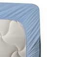 thumbnail image 3 of Ambesonne Blue White Fitted & Top Sheet Set with Sham, Snowy Day Wild Horse, Blue White, 3 of 4