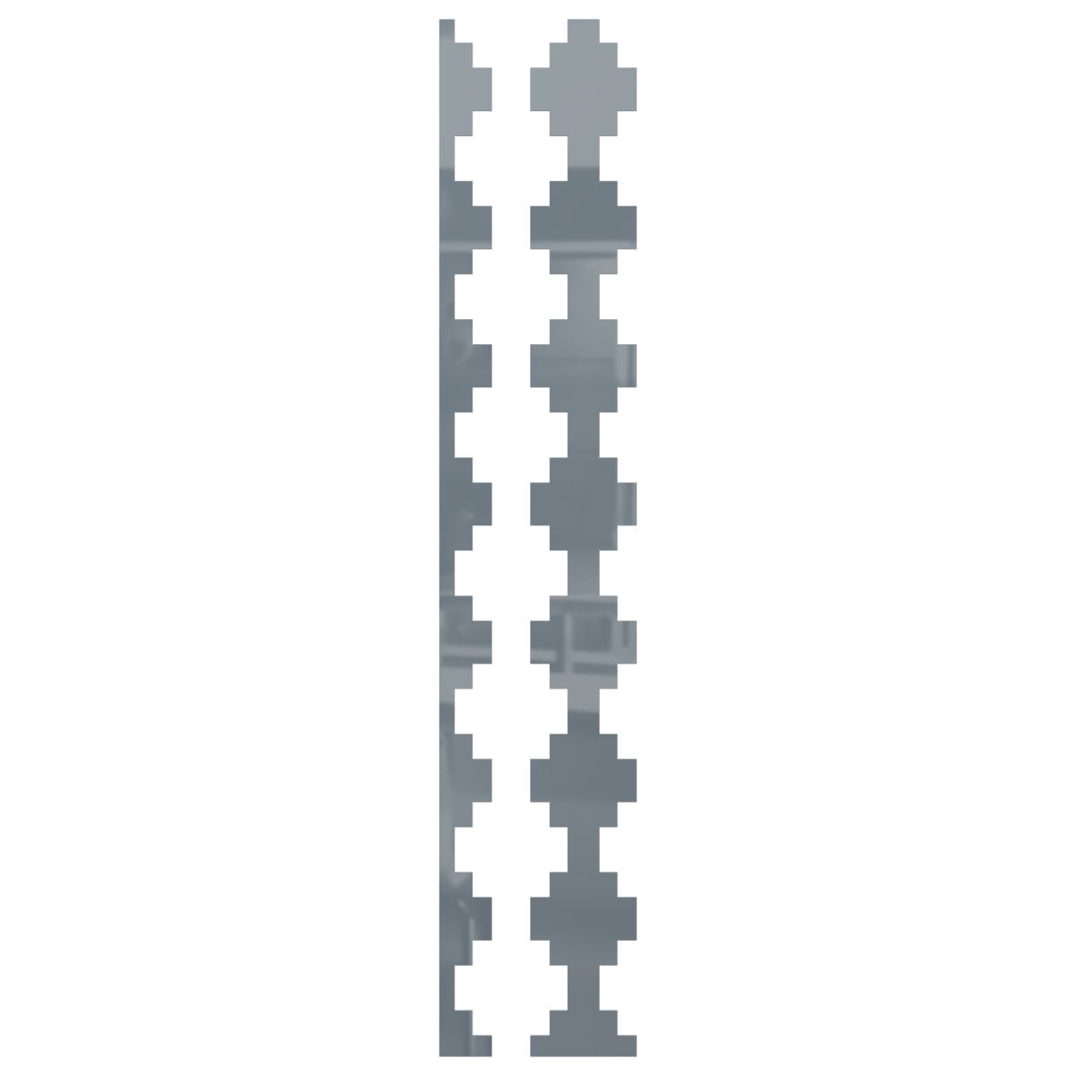 Ekena Millwork 47"H x 1/8"T Gypsum Adjustable Acrylic Decorative Slat Wall Panel Kit, Dark Grey (contains 14 Slats + 1 Straight Edge Starter Slat)
