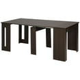 thumbnail image 1 of HOMCOM Folding Dining Table, Kitchen Table for Small Spaces Brown, 1 of 10