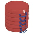 thumbnail image 1 of SoftZone® Round Floor Cushion with Handle 6-Piece - Red, 1 of 2