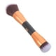 thumbnail image 3 of WORGEOUS Pincel de maquillaje portátil de doble extremo 1pc Mujeres sueltas en polvo rubor rosa oro oro, 3 of 8