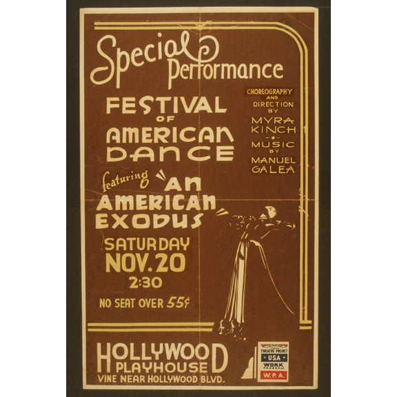Print: Special Performance Festival Of American Dance Featuring An